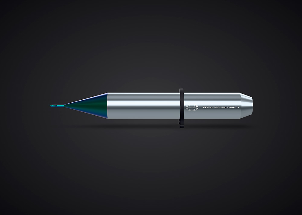 Fresa para metal 0,5 flat plana (vista lateral)